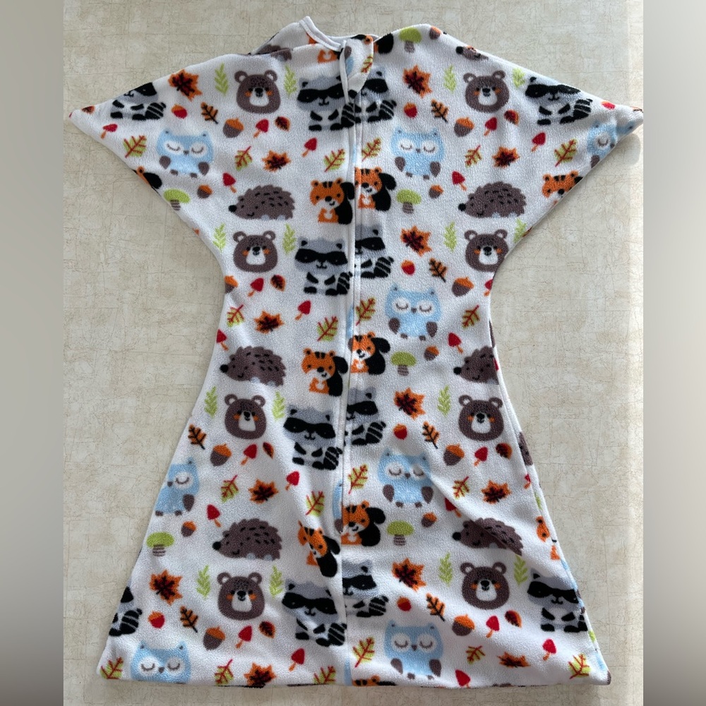 Kids Sleep Sack with Animal Print - White and Multicolor - Picture 2 of 4